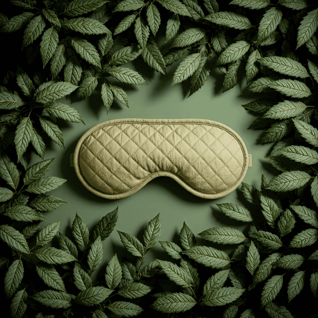 product photography of a sleep mask