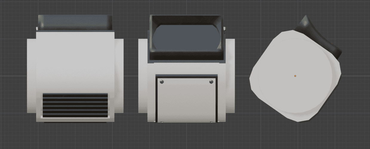 The wrist band device 3D model.