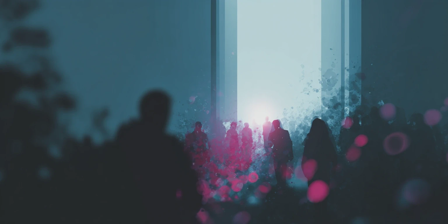 floating transparent object with a gray background