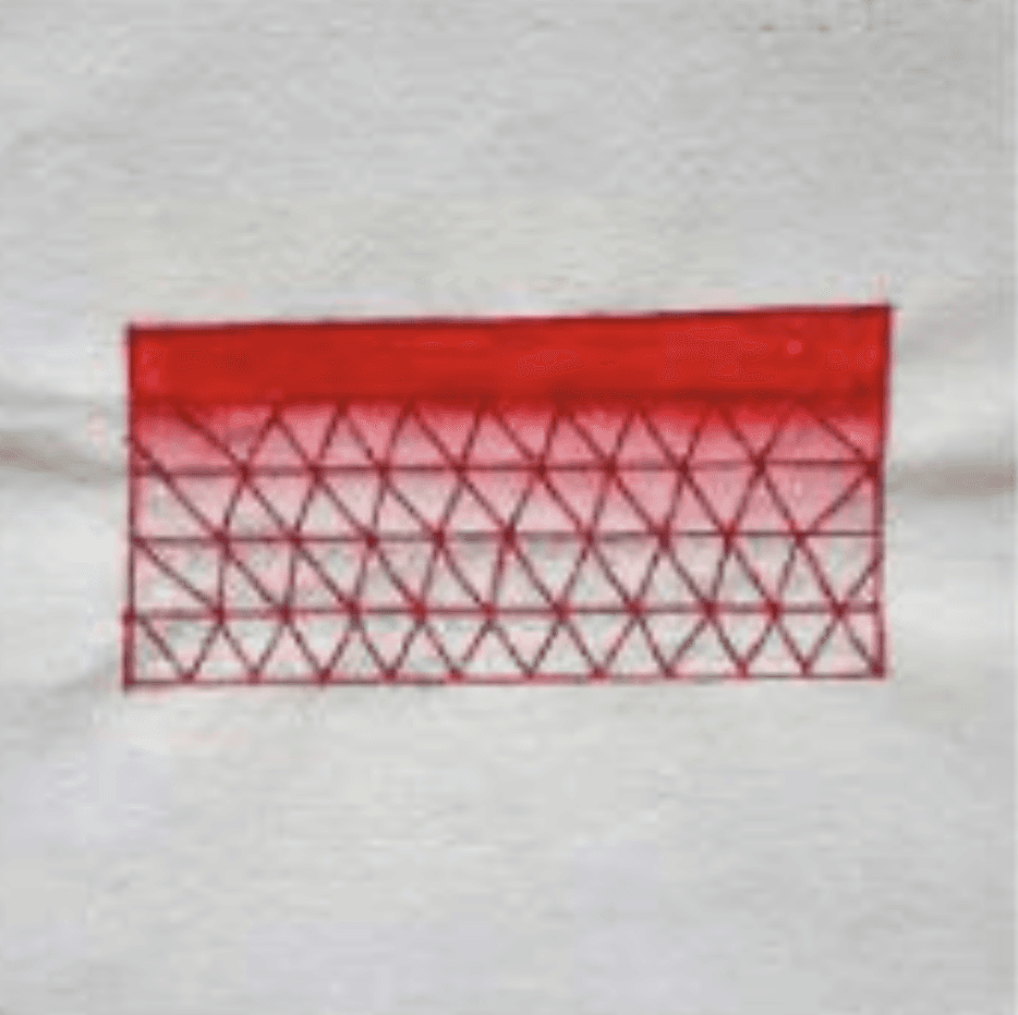 herd of sheep on road painting