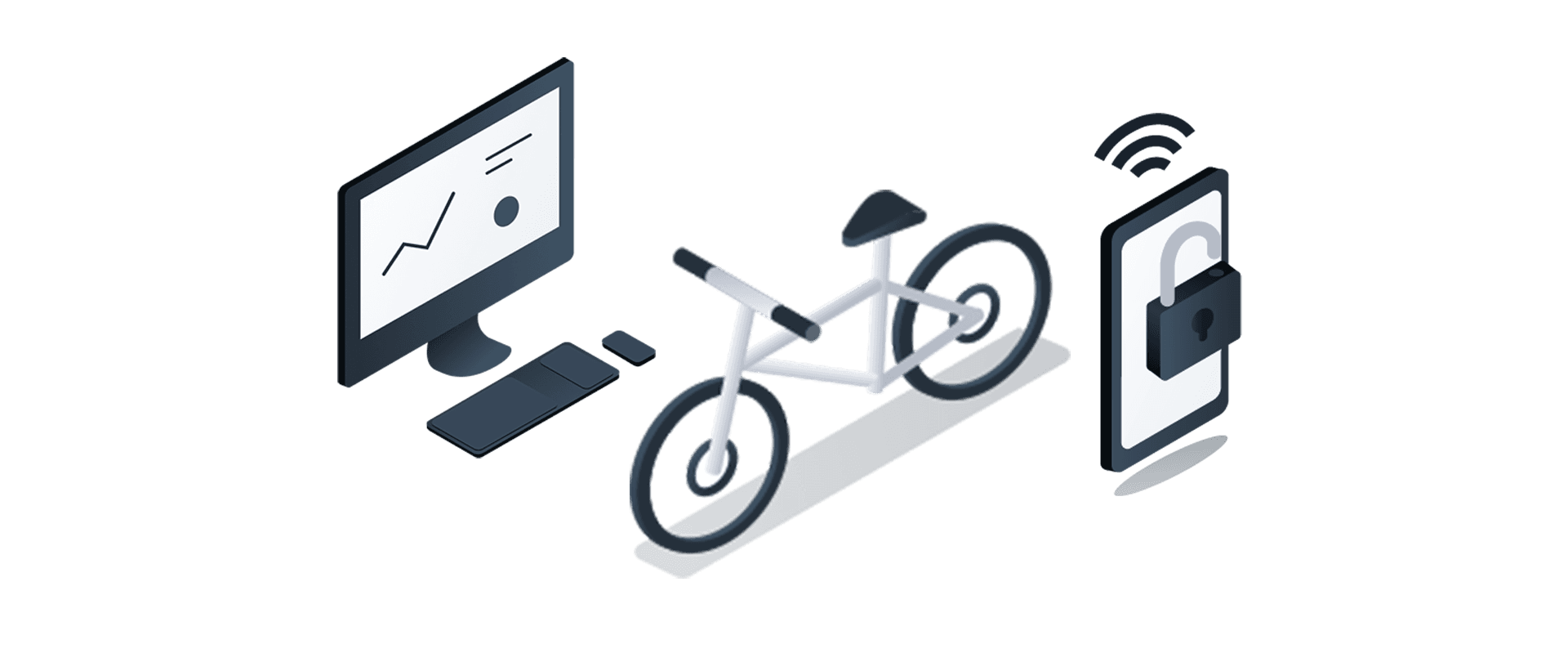 Altijd inzicht in fietsslot