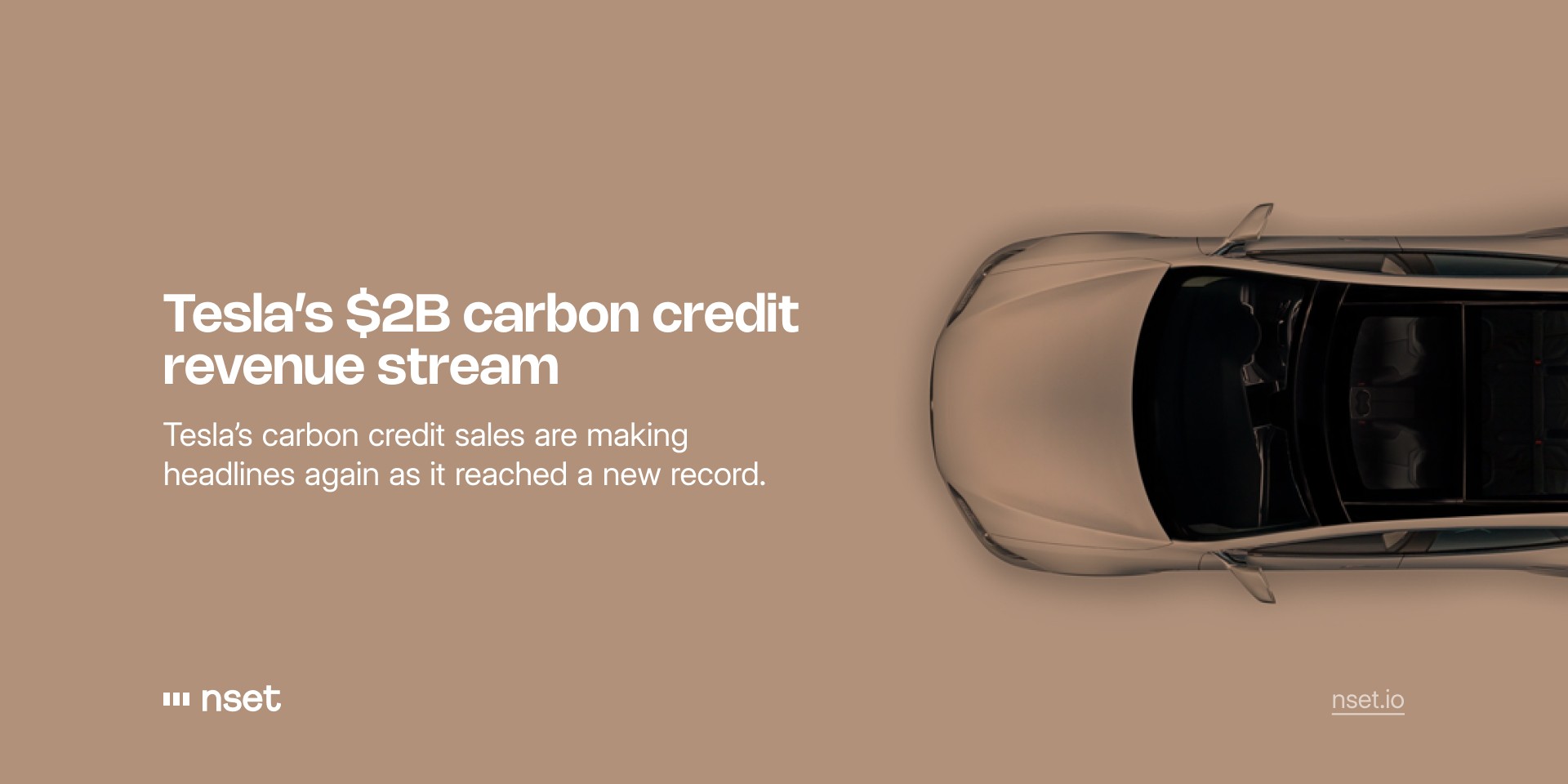 Tesla's $2B carbon credit revenue