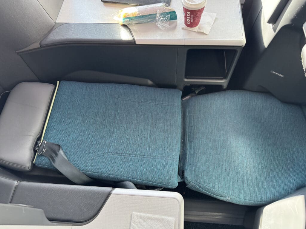 a seat in a plane