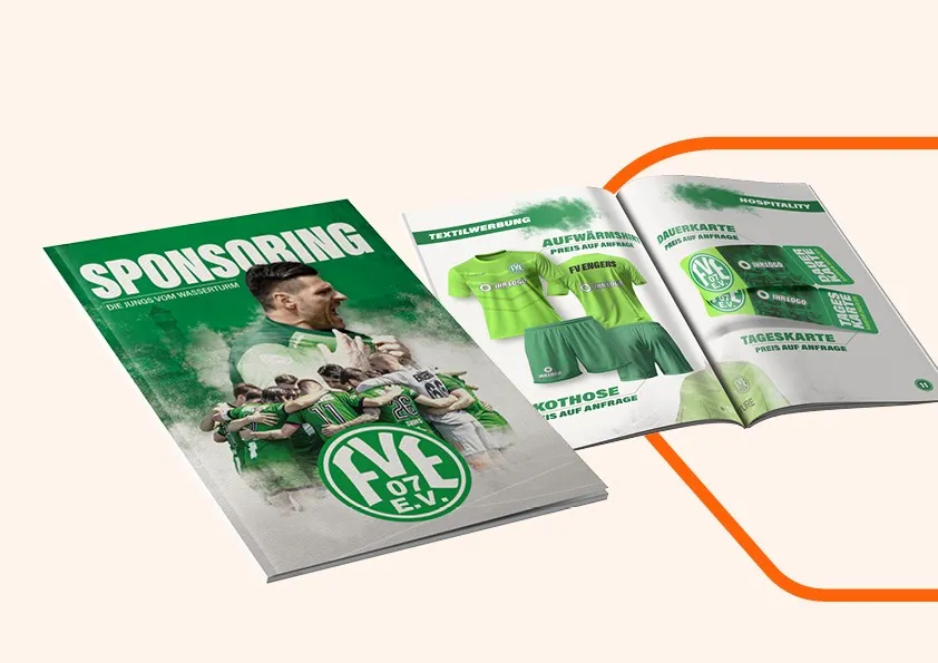 Sponsoring Brochüre für Sportverein FV Engers