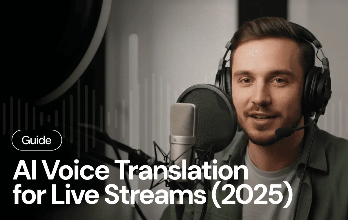 AI Voice Translation for Live Streams: Go Global 