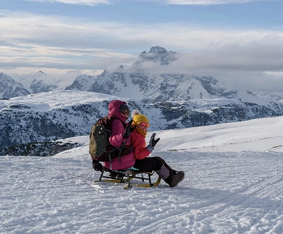 Luge pour deux personnes louée sur jam