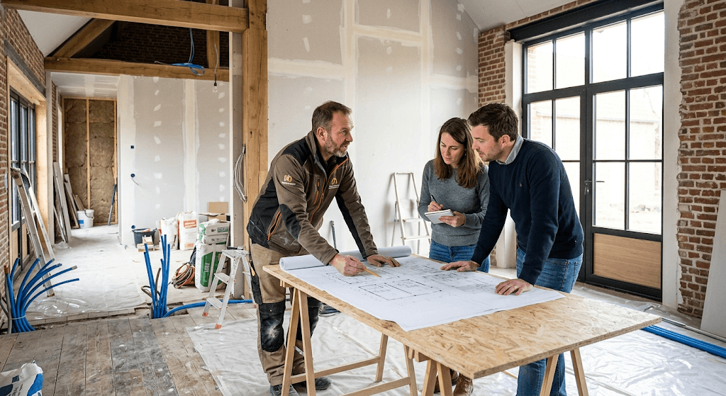 Suivi et coordination des différents intervenants sur le chantier.