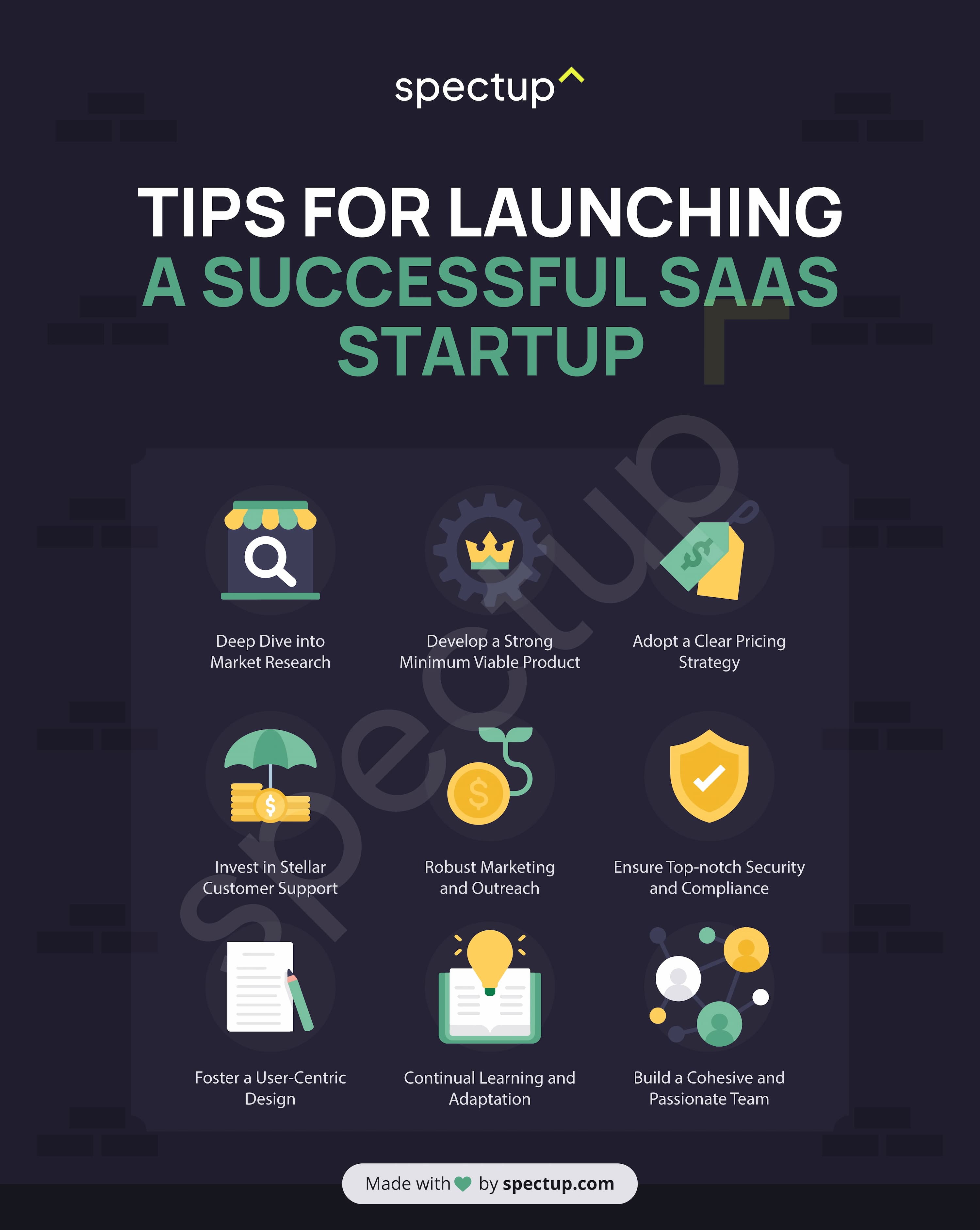 Infographic: Tips for Launching a Successful SaaS Startup