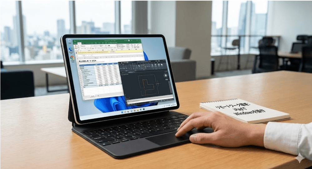 Controlling a Windows PC from an iPad using Chrome Remote Desktop in Japan