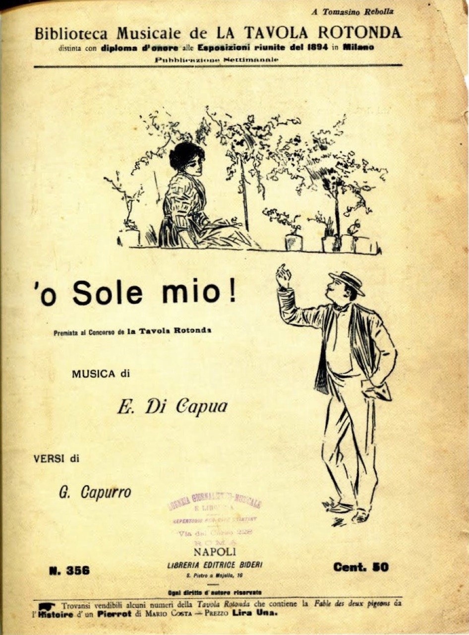 La prima edizione di 'O sole mio, 1898: una cartolina sonora che nasce come piccolo dialogo in versi