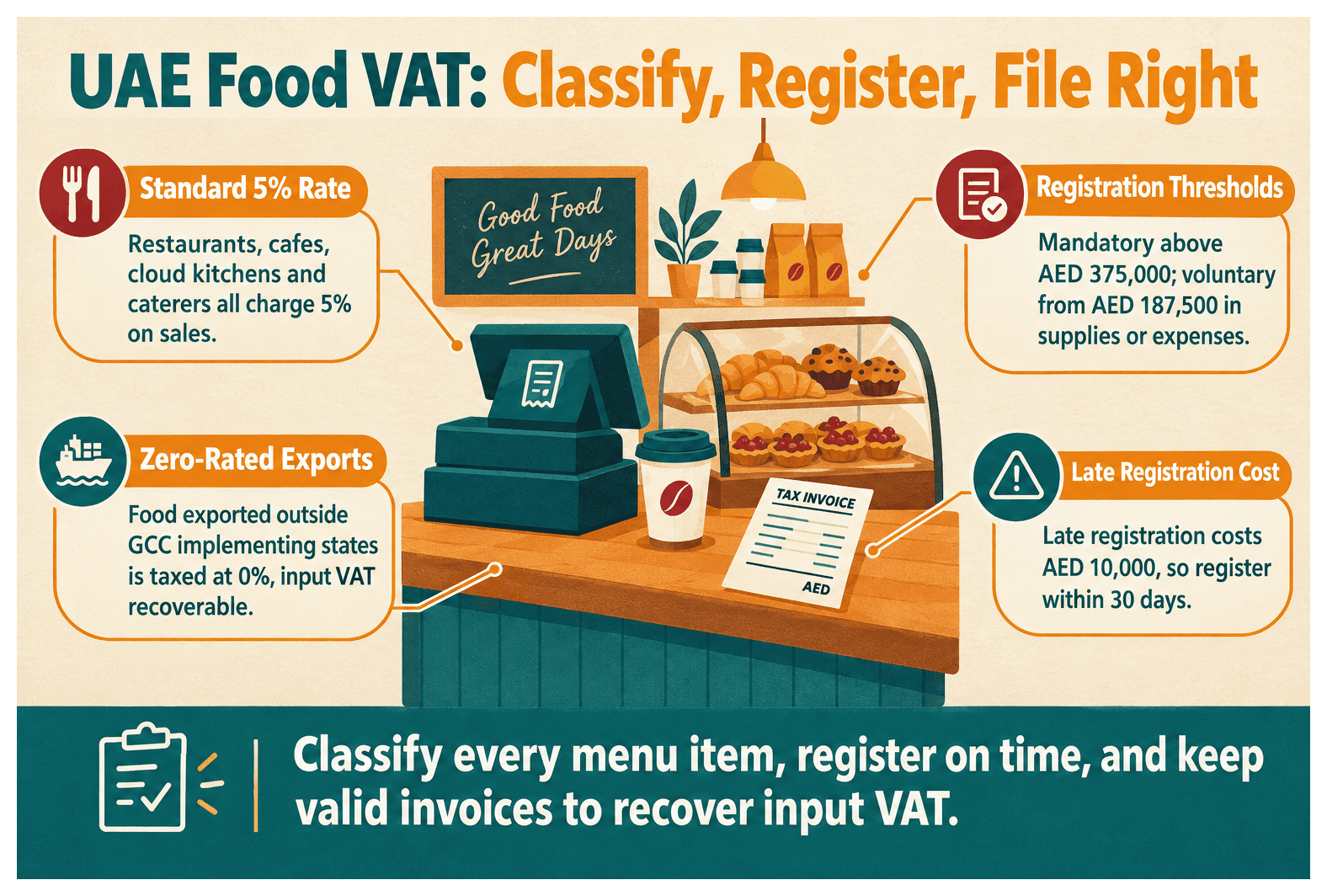 Infographic: VAT Guide for a UAE Food Business