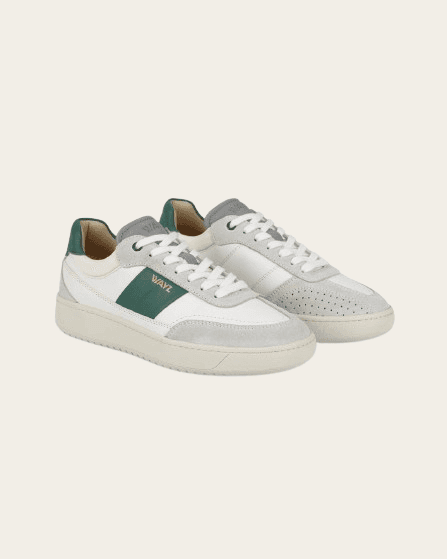 THE SPARK SNEAKERS - White Grey Green