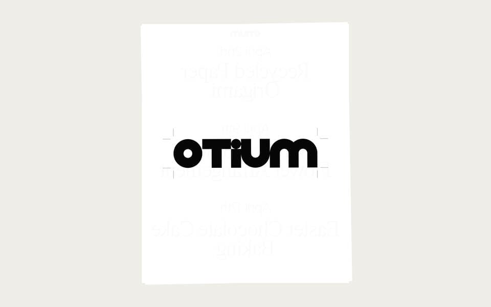 Logo design for the brand OTIUM.