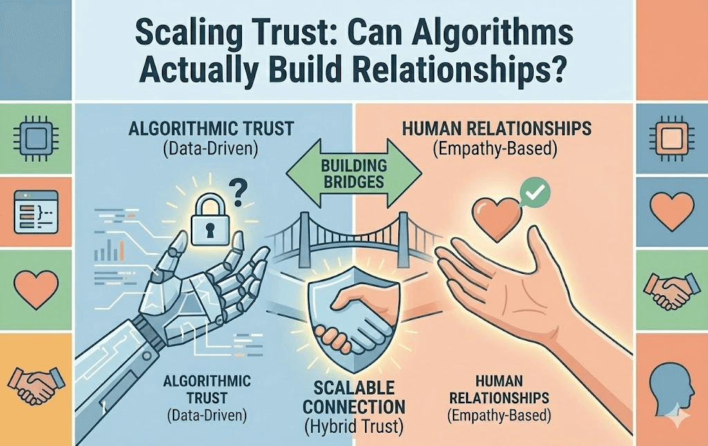 Scaling Trust: Can Algorithms Actually Build Relationships?