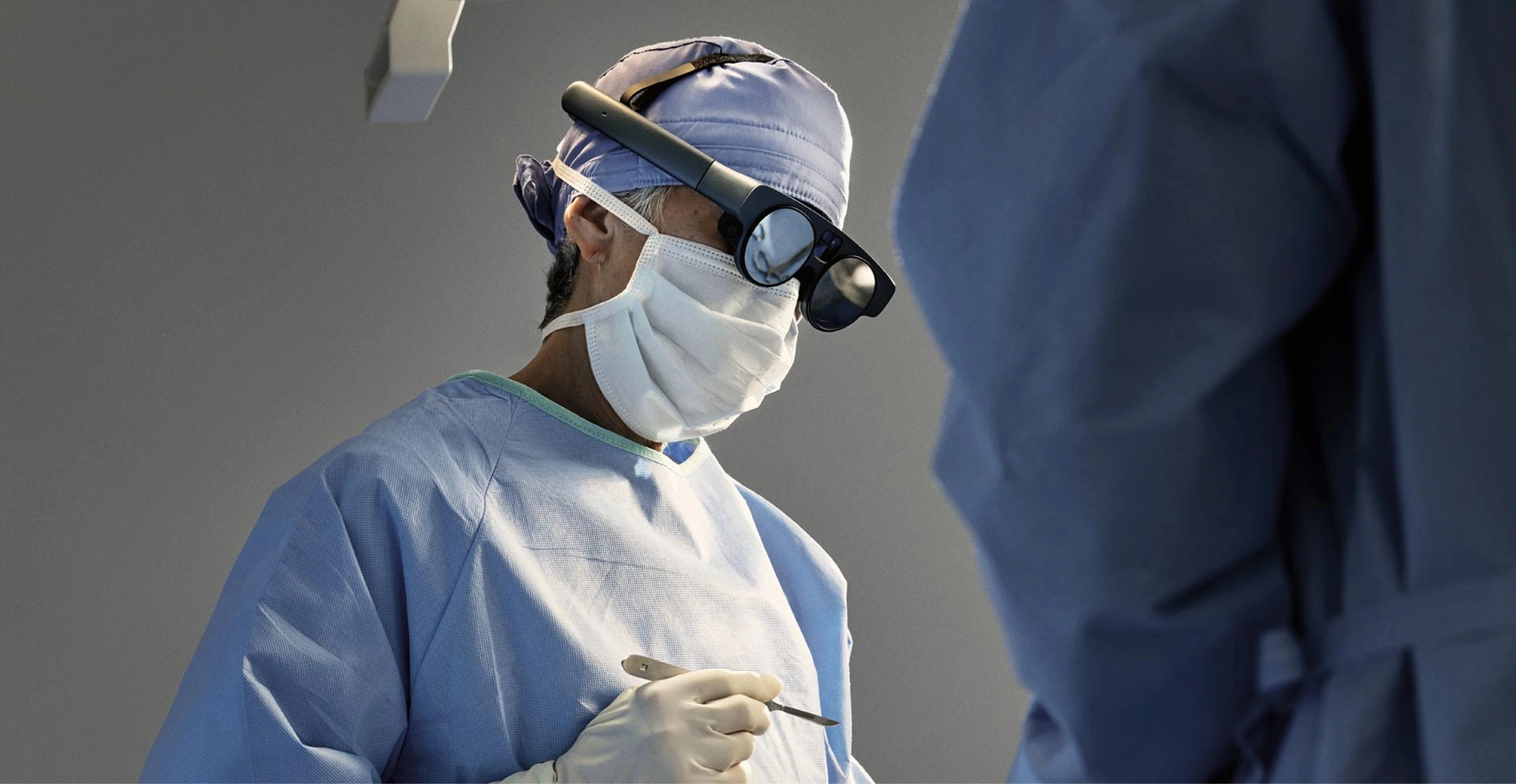 Magic Leap augmented reality headset technology for surgical and clinical environments
