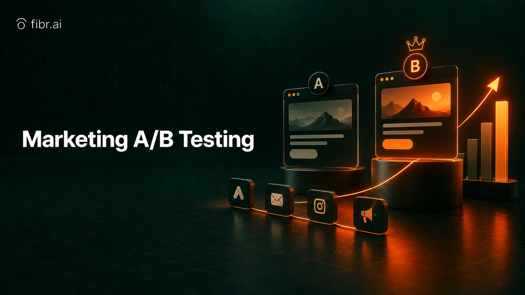 Marketing A/B testing with campaign performance variants.