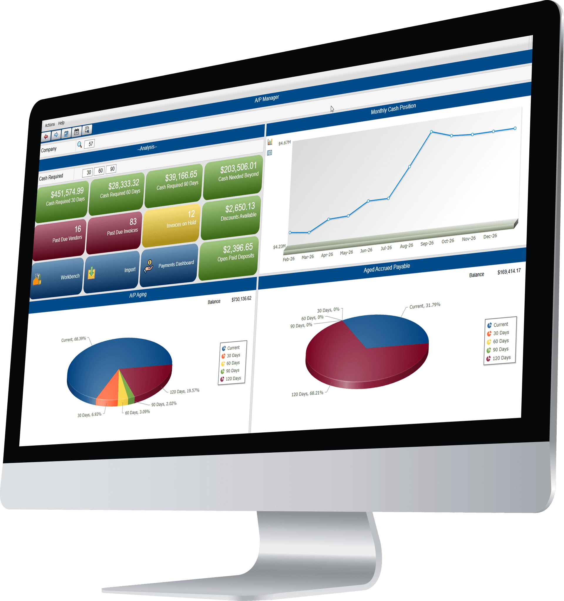 Two workers looking at the same tablet in a warehouse.