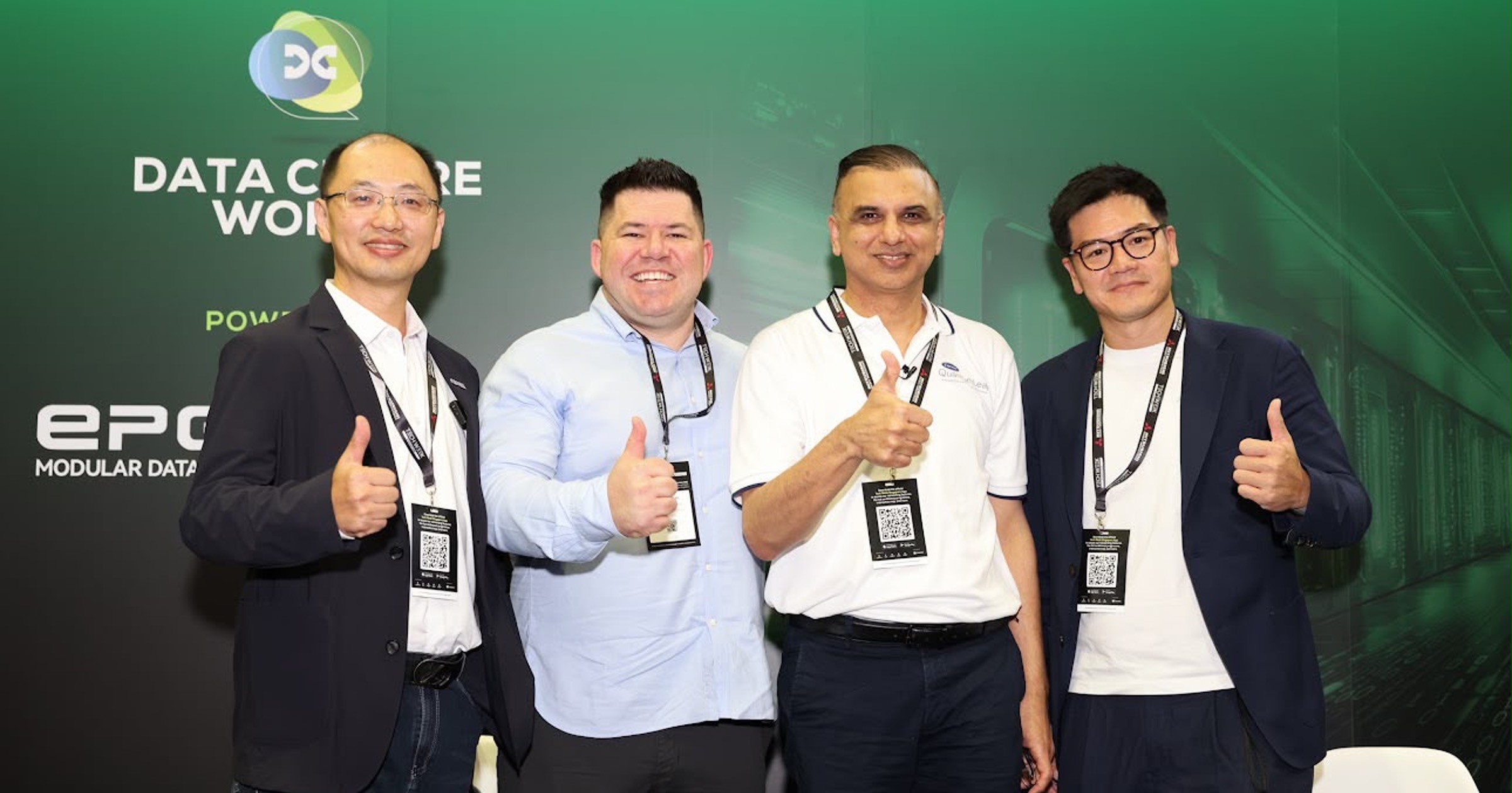 Nicholas Chia with fellow participants at Data Centre World Asia 2026