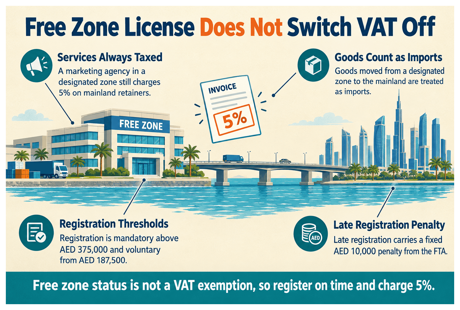 Infographic: Do Free Zone Companies Charge VAT on Sales to Mainland UAE
