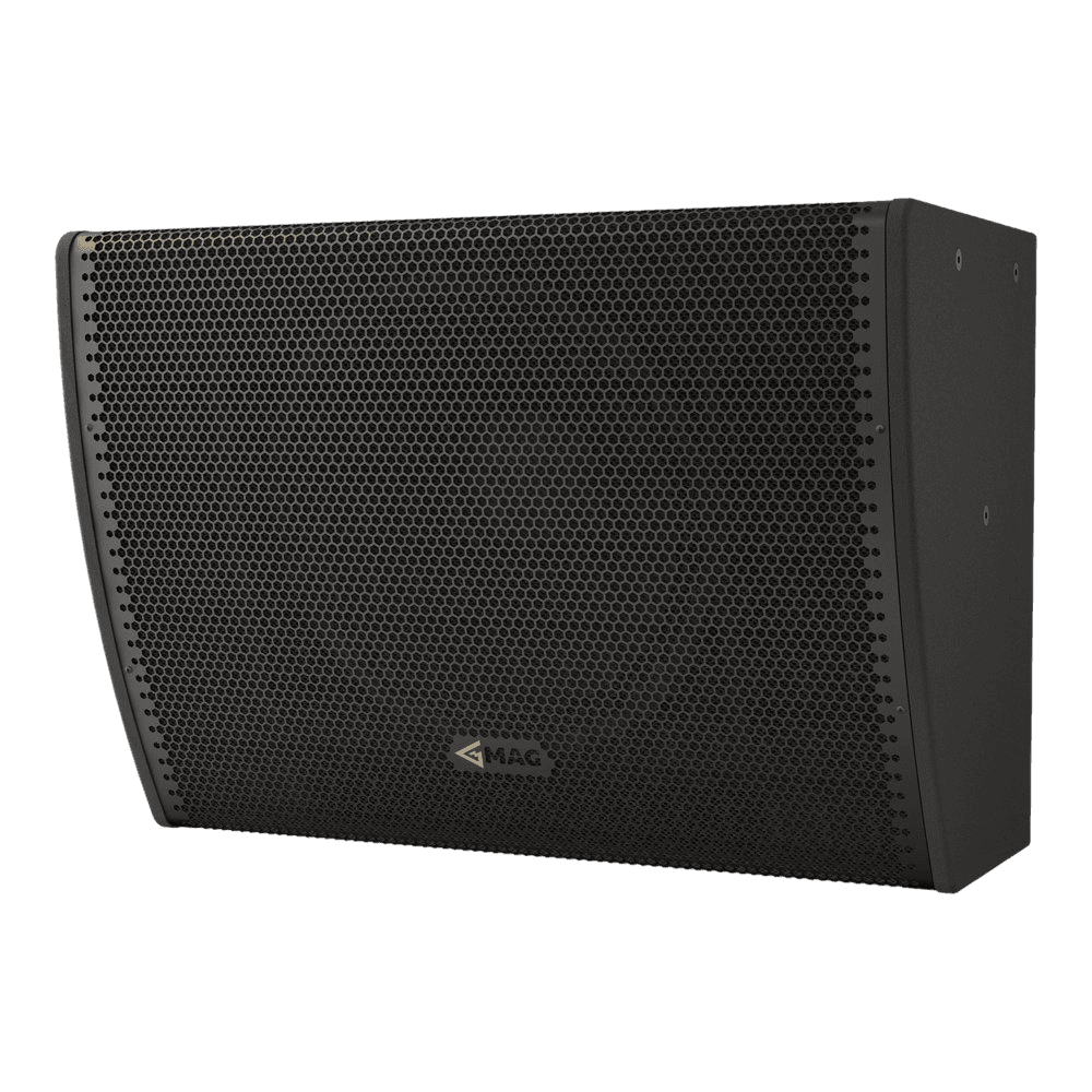 Black MAG speaker with hexagonal grille