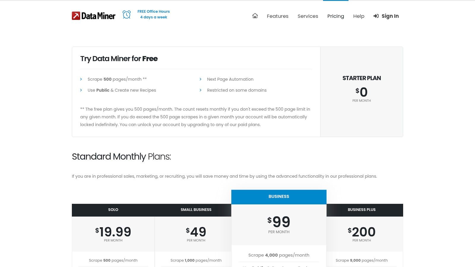 Data Miner (dataminer.io)