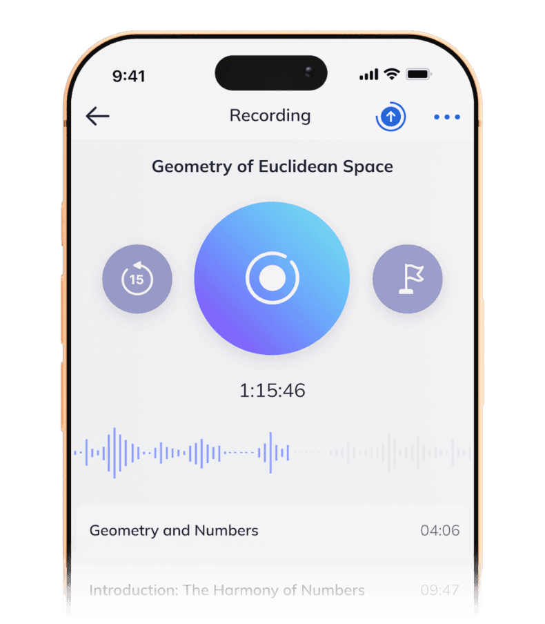 Jamworks mobile recording screen display