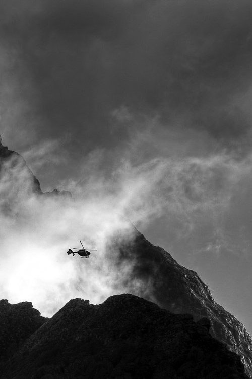 Mountain nature clouds mist