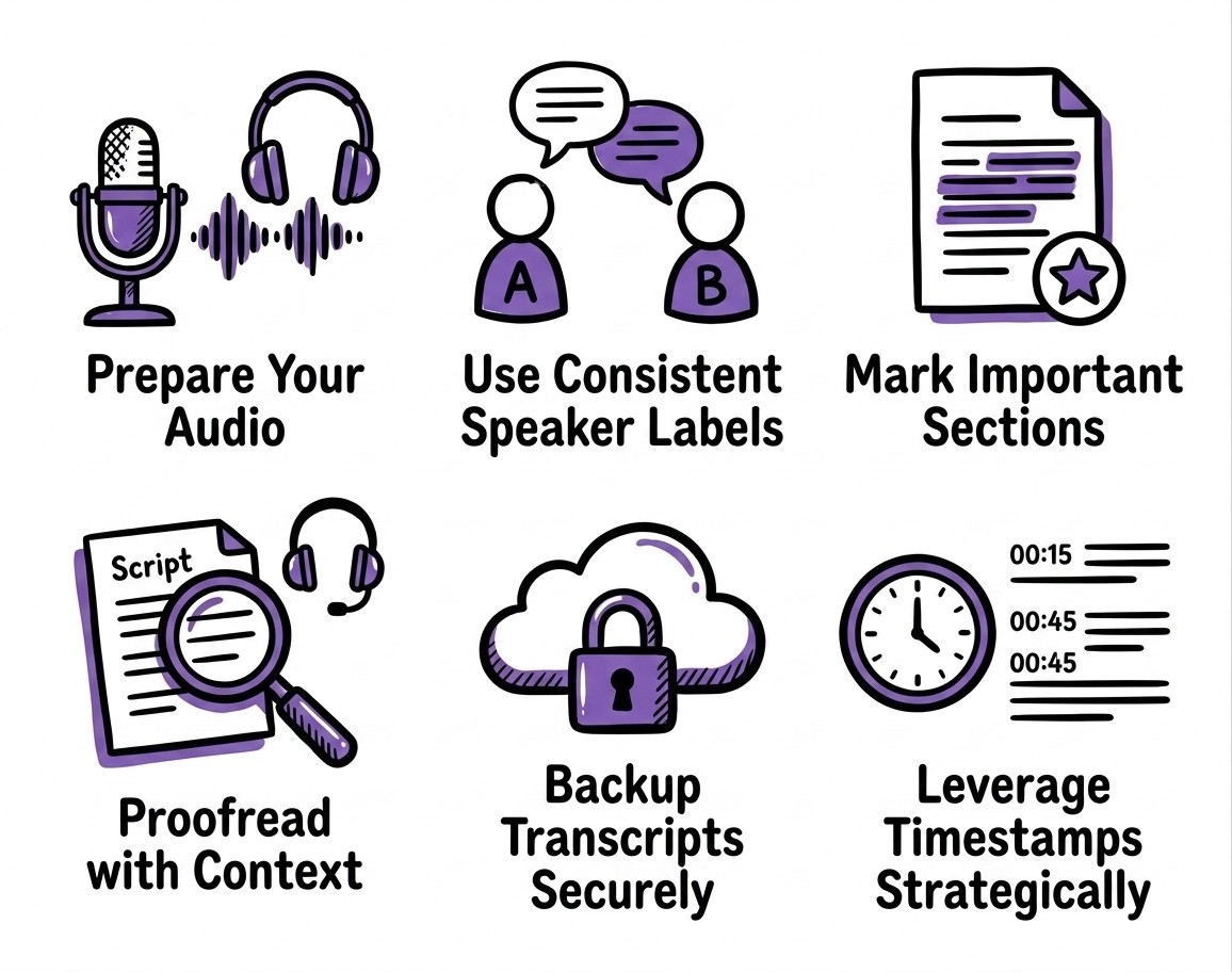 check list of the best audio transcription tools
