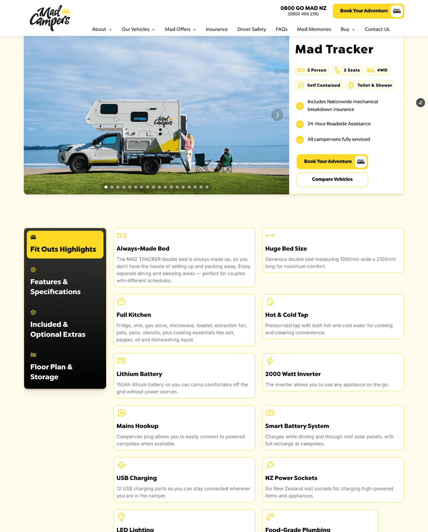 Screen capture of a website design for a Wellington Plumber