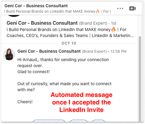 L'automatisation de la prospection sur LinkedIn est-elle illégale ? Exemple de message | Breakcold