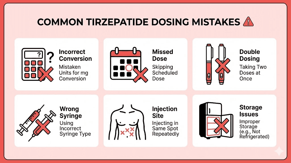 Six common tirzepatide dosing mistakes to avoid