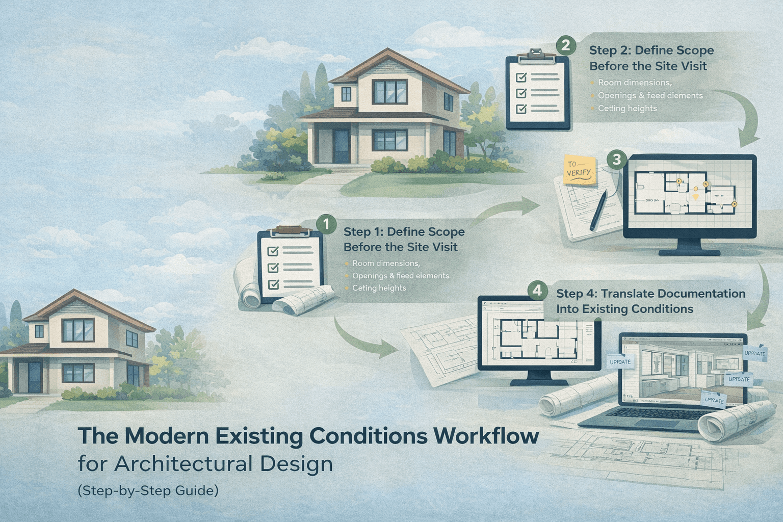 Existing conditions are not a formality or a checkbox. They are an architectural system that supports everything from concept design to construction coordination.