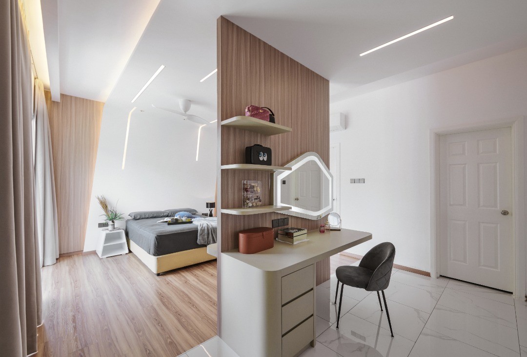 Bespoke Master Bedroom Wardrobe Design Bukit Timah Landed House