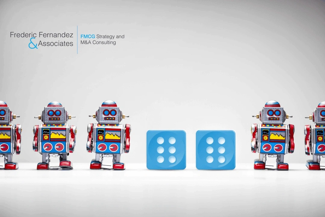 multiple robots and two blue colored dice