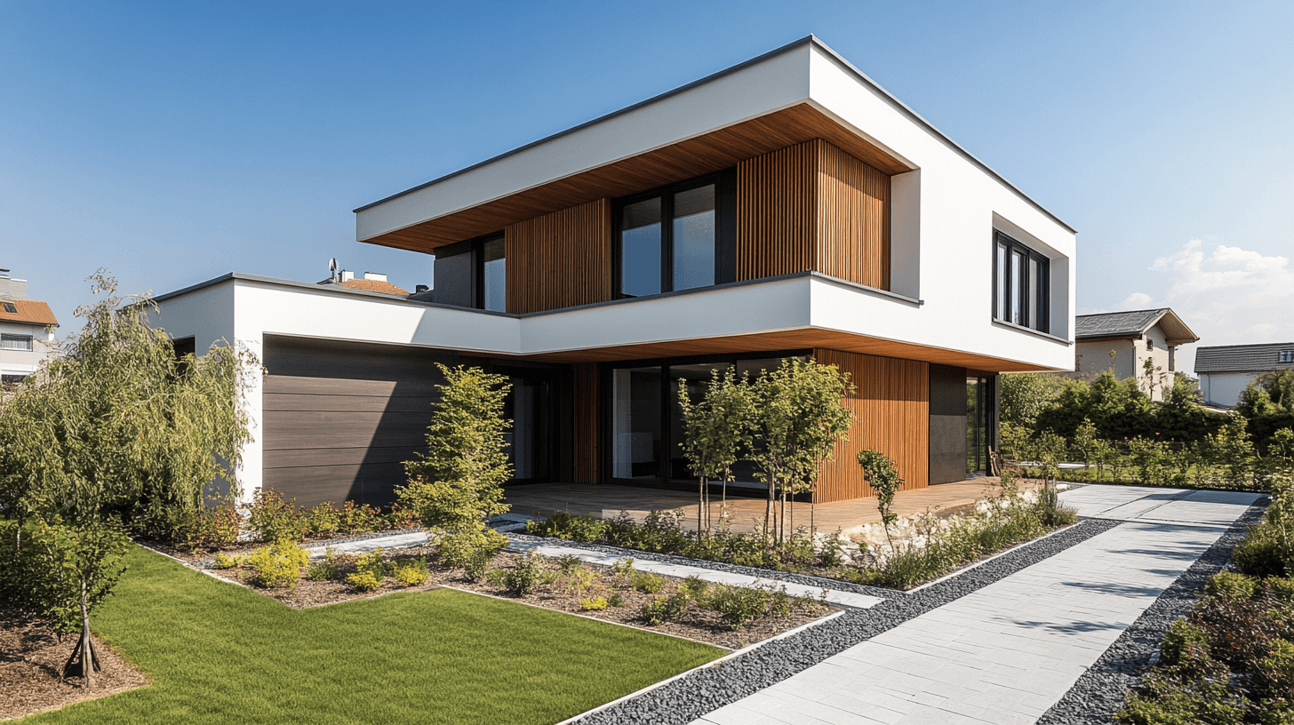 Neu saniertes und renoviertes modernes Haus mit Garten