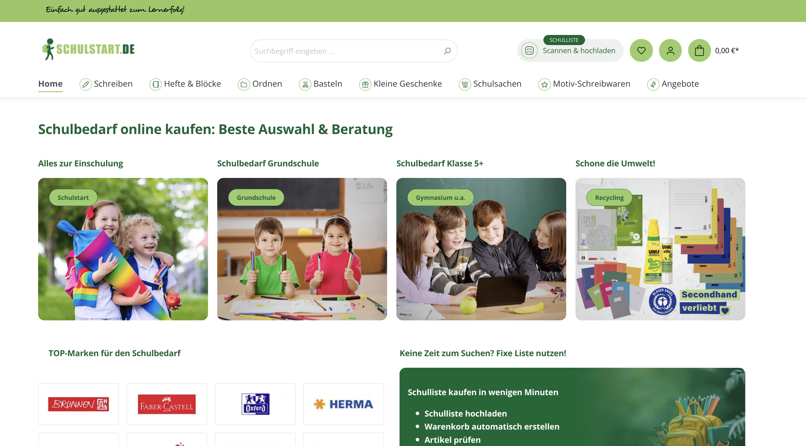 Shopware Projekt Schulstart.de von der Shopware Agentur enno.dev – E-commerce Lösungen