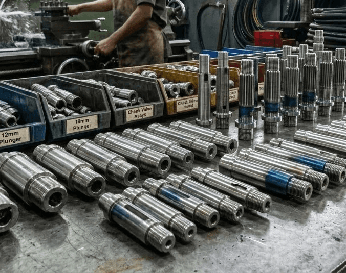 a group of three metal cylinders sitting next to each other