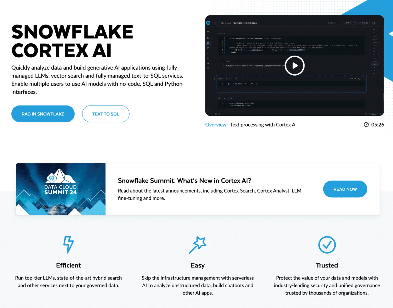 Snowflake Marketing Spotlight: Cortex AI