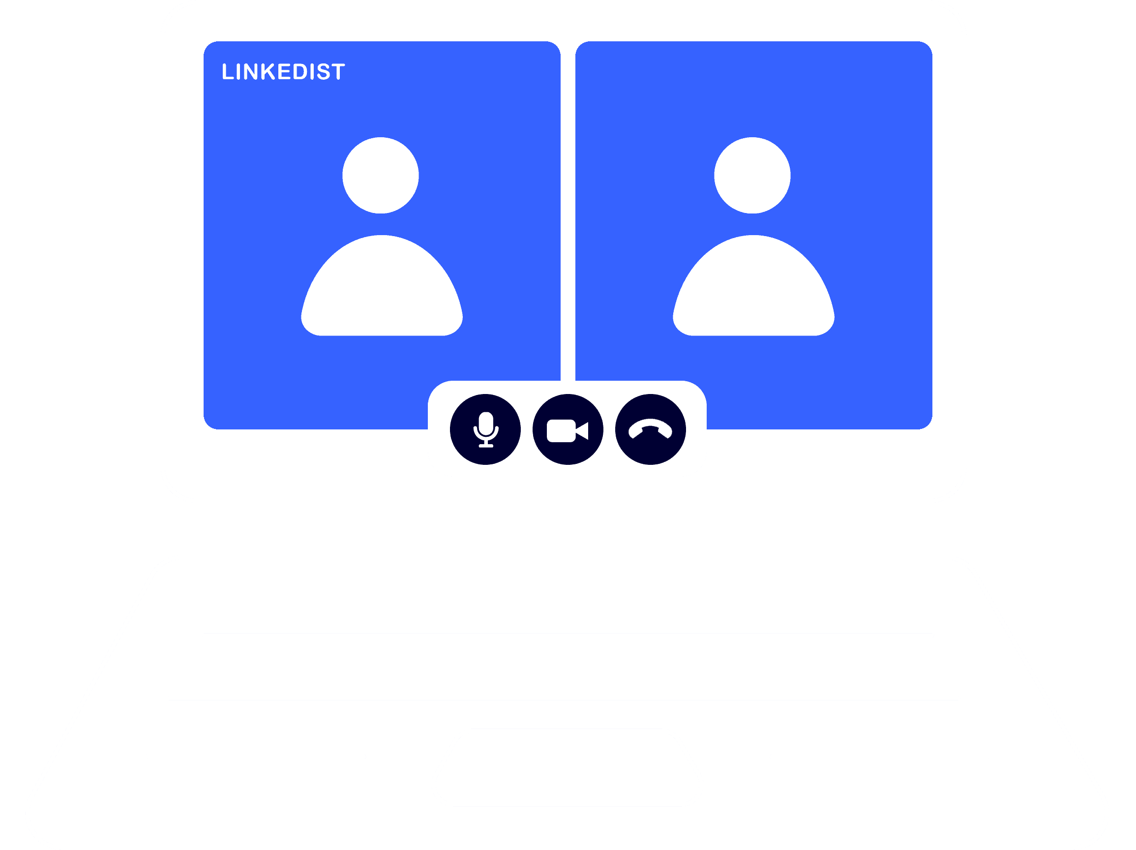 Linkedist - book a call illustration