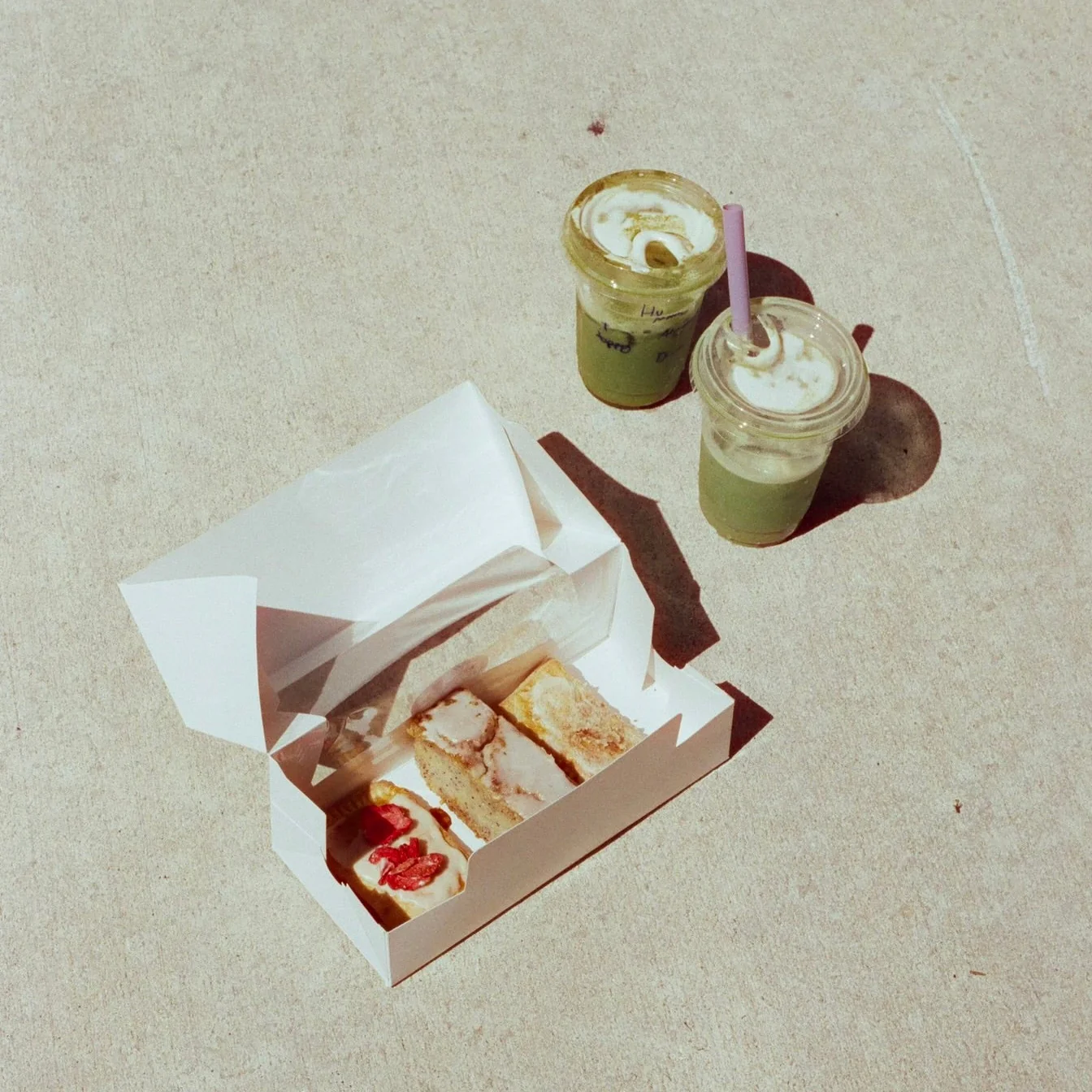 Guests enjoying matcha together at the cafe