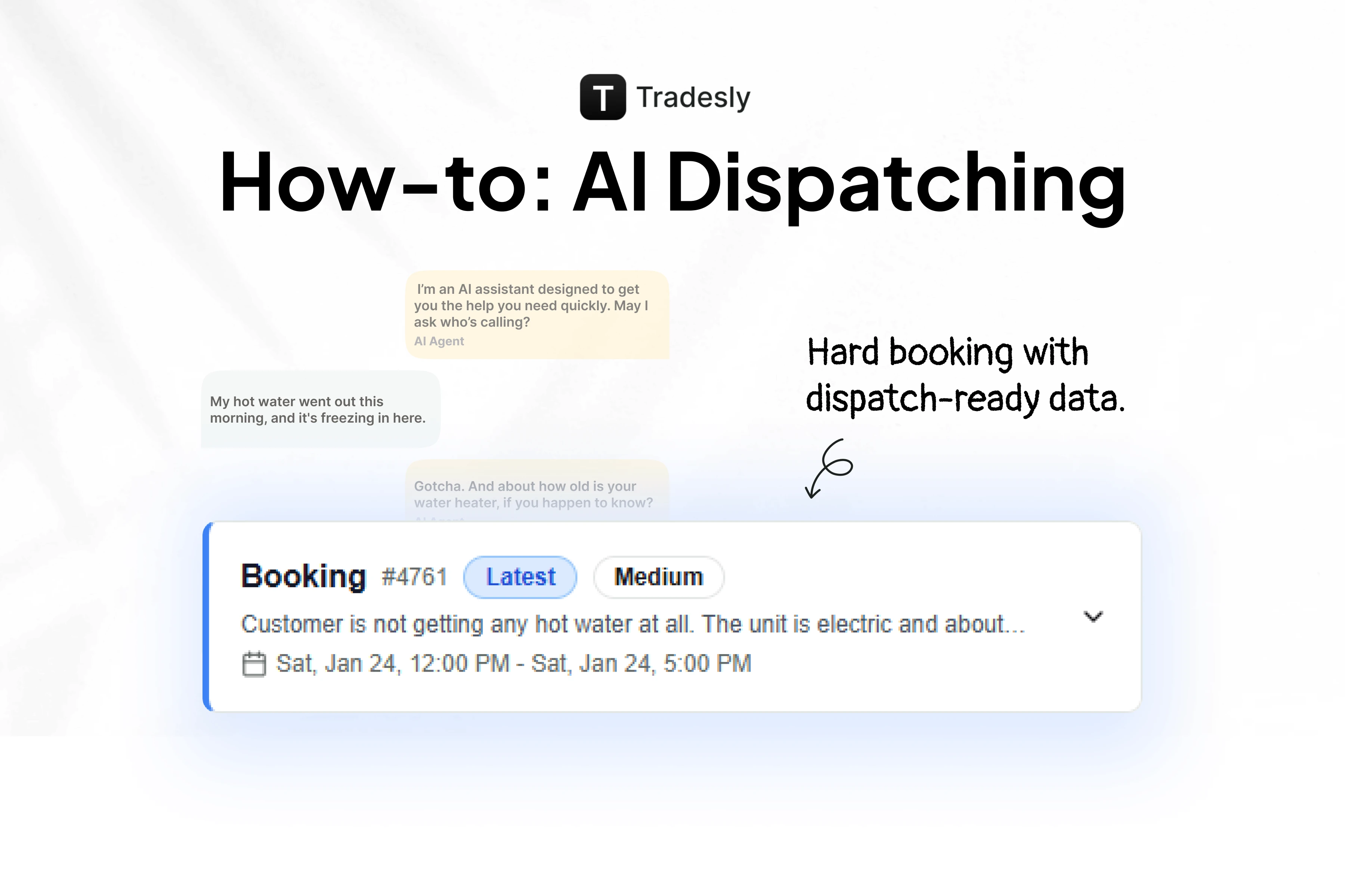 Beyond Message-Taking: How Tradesly AI Dispatchers Close Deals 24/7 | Blog Thumbnail | Tradesly AI Insights