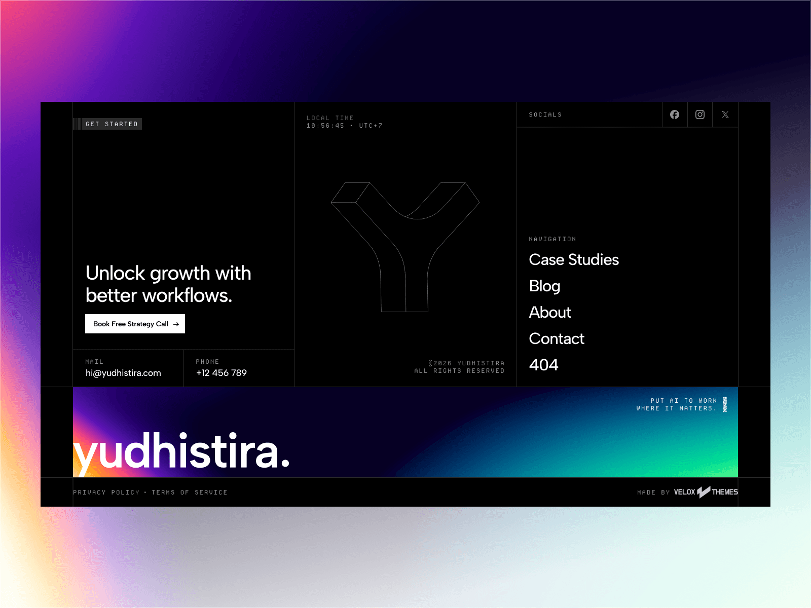 Nakula bold design studio framer template