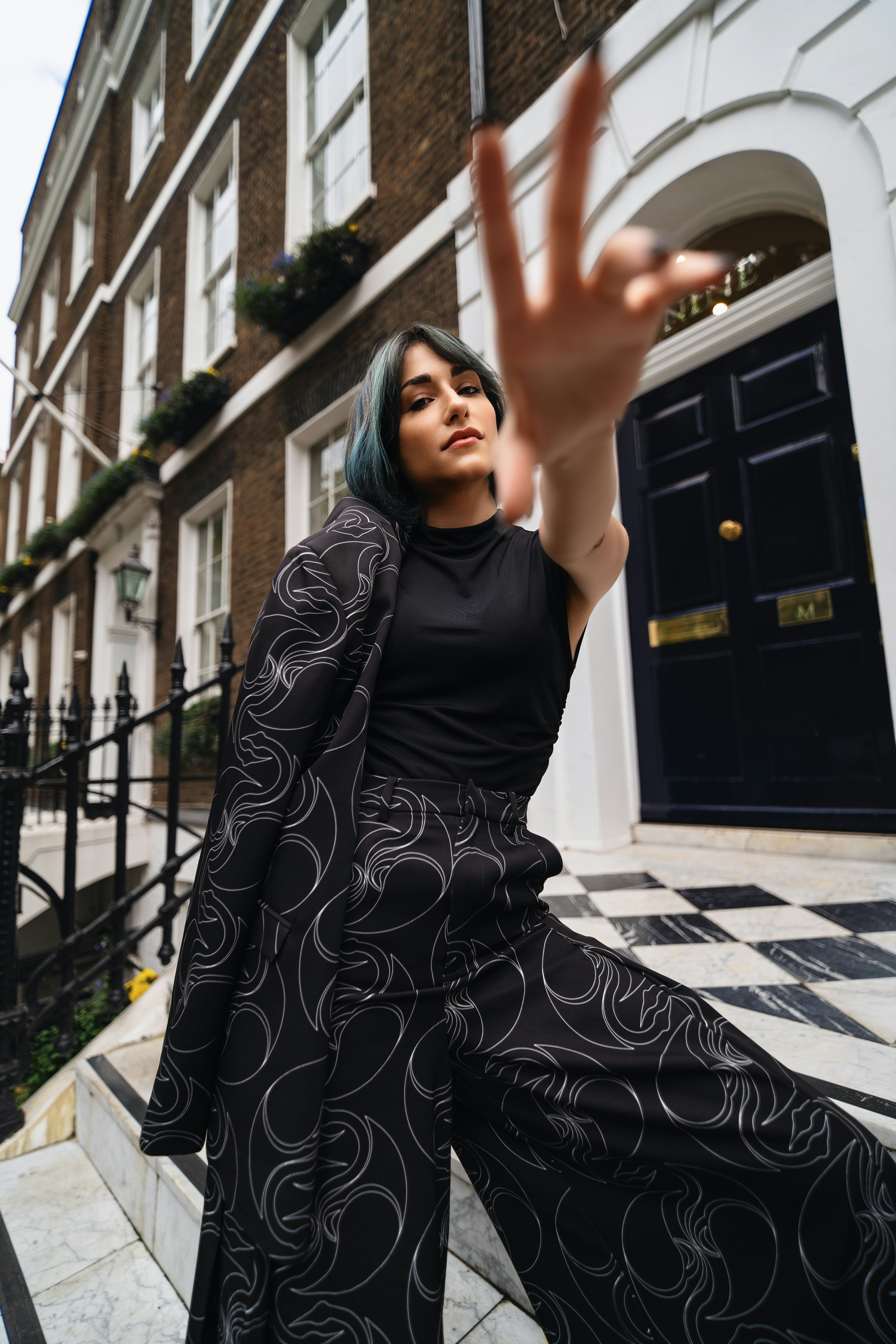 woman having photo taken