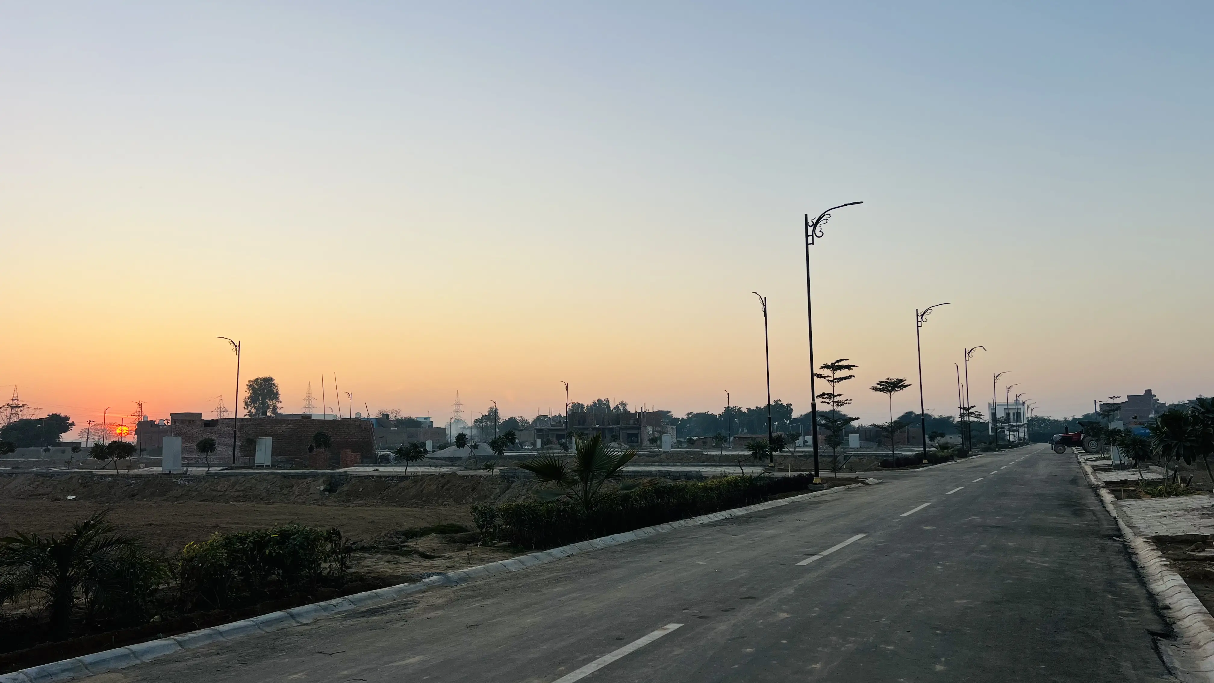 a group of green objects sitting on top of a white floor