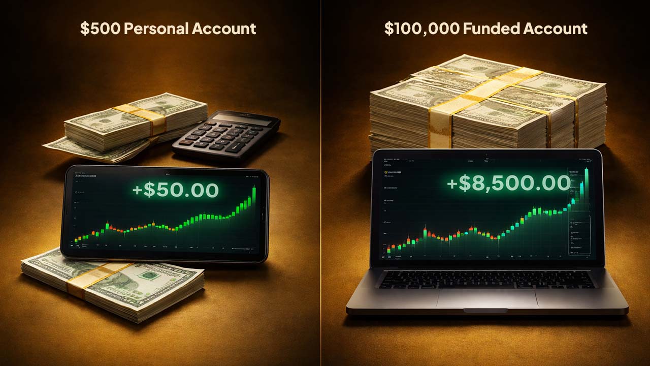 Forex Trading With a Small Account vs Funded Account