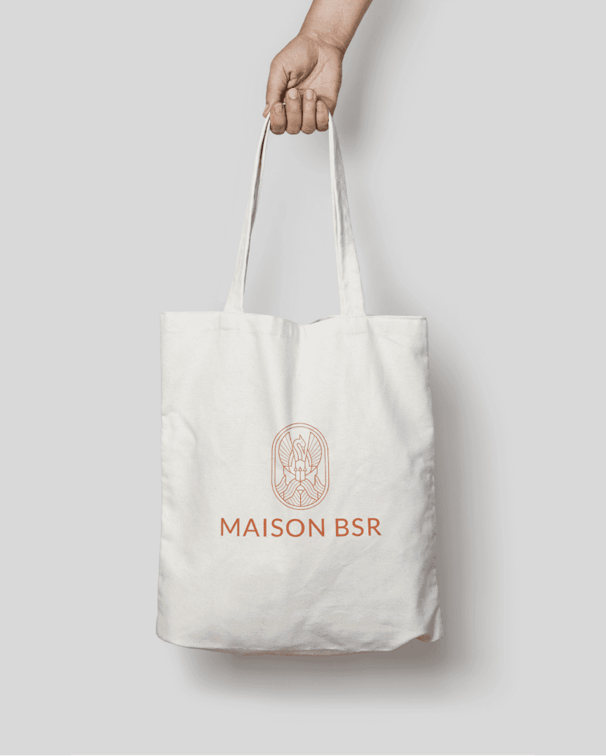 Sac avec le logo Maison BSR
