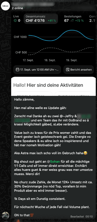 Chat-Screenshot Raphael S.