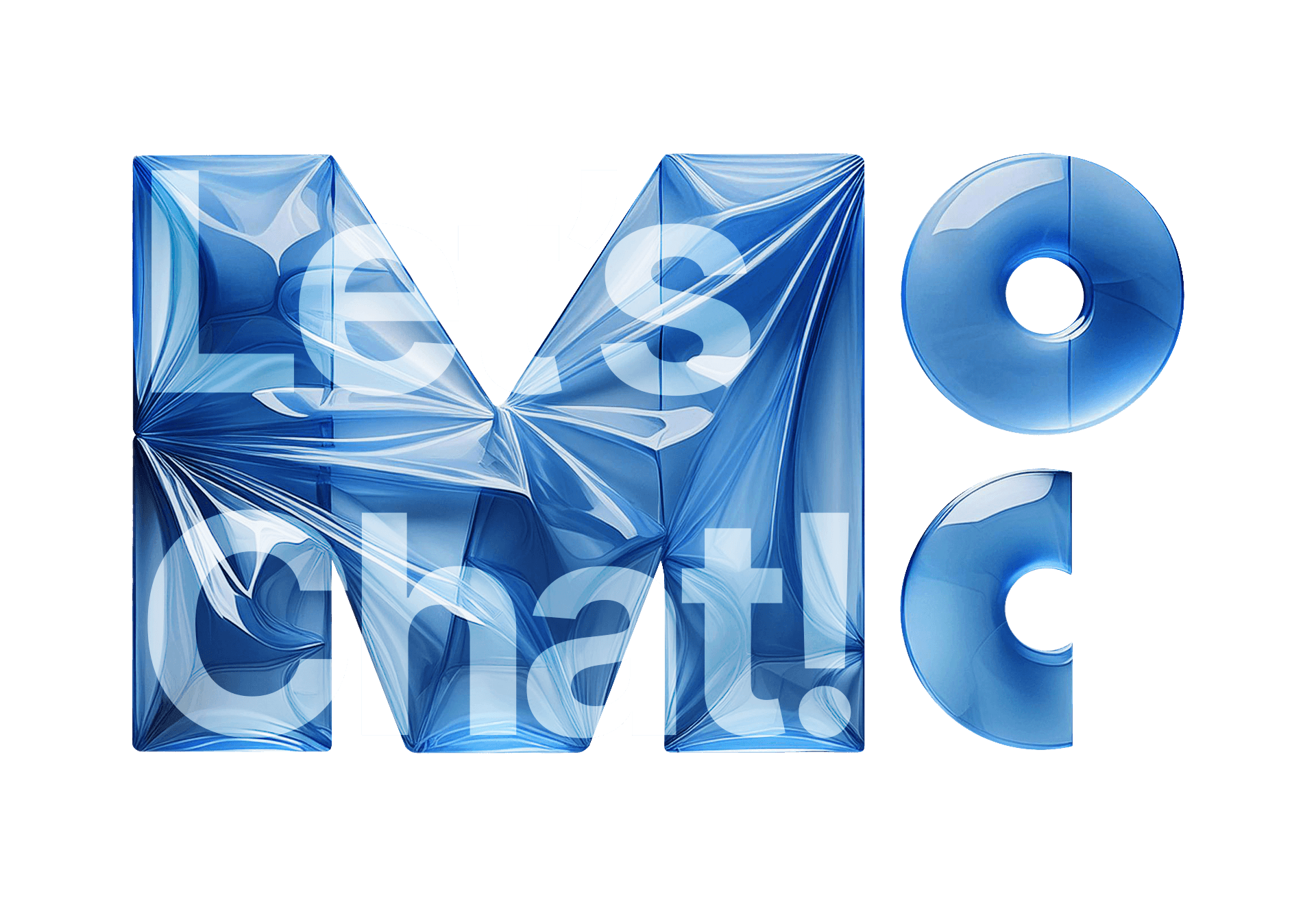 3D MOC Logotype Wrap Let's Chat