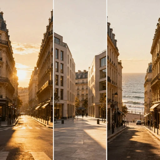 Collage of European city streets and architecture - Energy State global experience in 12 countries