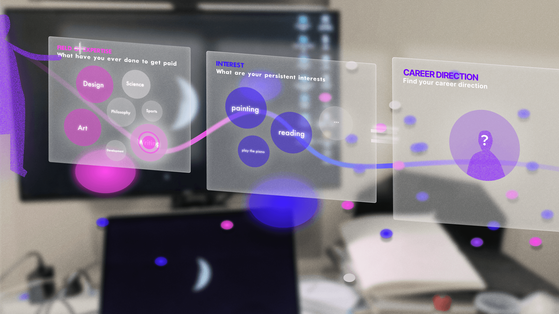 Image of 3 pixelated flat icons